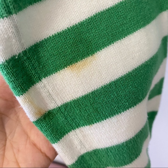 GAP GREEN & WHITE STRIPED CARDIGAN - Picture 8 of 10